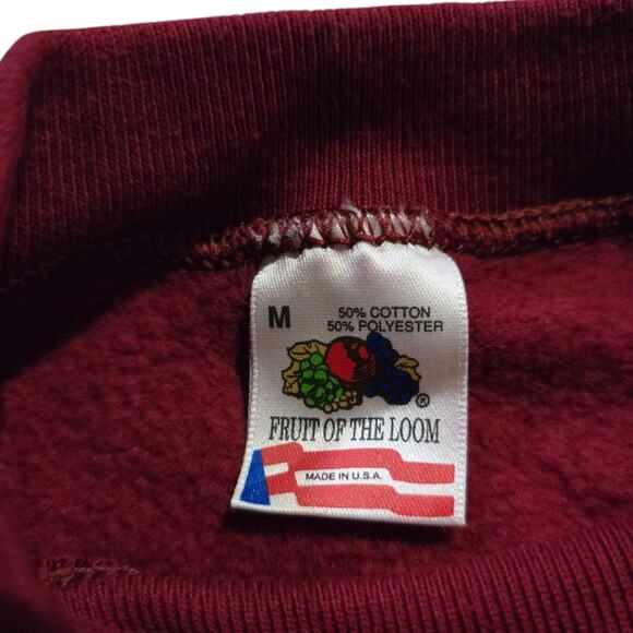 VTG Wisconsin state parks forest trails sweatshirt Adult SZ M Fruit Of Loom - Picture 6 of 7